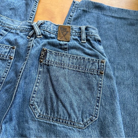 Vintage 1990s GX by Gwen Stefani wide leg jeans size 3/4 - Picture 6 of 7
